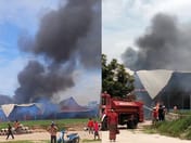 （视频）惊险！呵叻巴塔猜县汉特寺发生火灾，寺院大厅、僧舍、厨房3栋付之一炬，损失逾250万铢