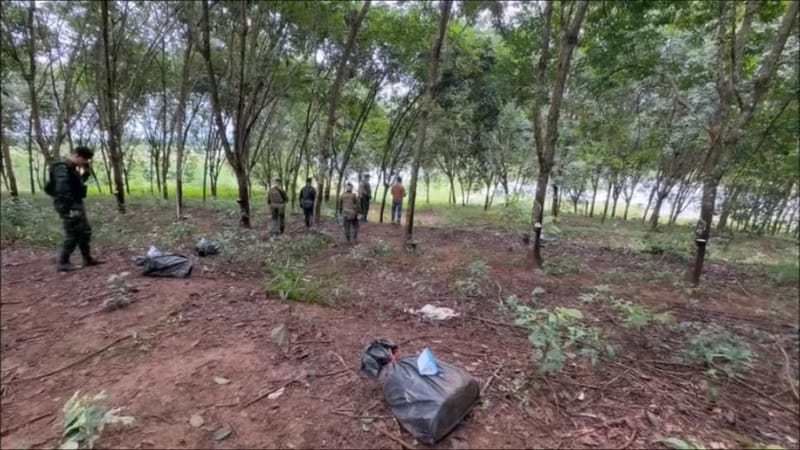 （视频）橡胶园内枪声大作！骑兵部队与走私毒品团伙深夜在清盛边境河岸交火，再缴获近200万粒冰毒