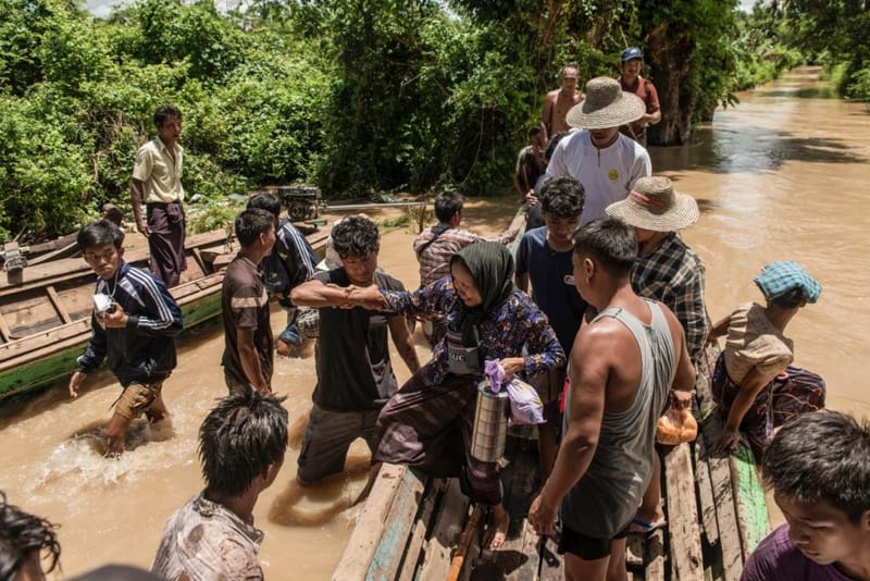 危机重叠！季风暴雨袭击缅甸，4个邦遭洪涝，近40万人受灾