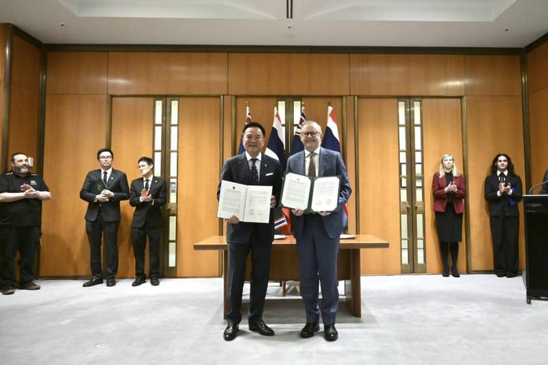 阿努廷携手阿尔巴尼斯推进泰澳战略伙伴关系，全力推动贸易、安全与打击跨国犯罪合作