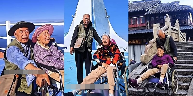 不愿在医院等死！中国69岁男子开车带偏瘫妻子游遍全国，践行昔日承诺