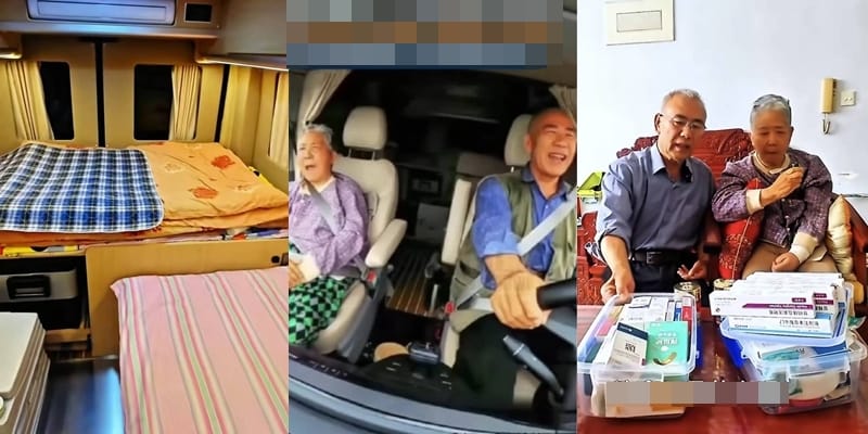 不愿在医院等死！中国69岁男子开车带偏瘫妻子游遍全国，践行昔日承诺