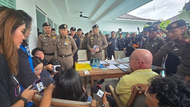 警方突击华欣豪华小区,捣毁外国人代持股网络,查出33家公司代持土地,涉案价值逾3亿泰铢