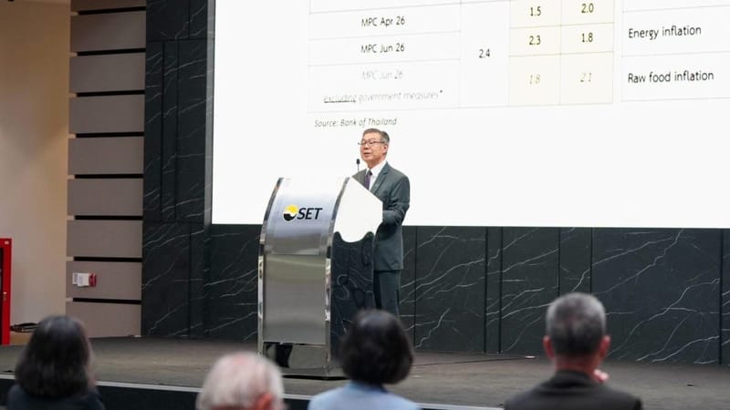 素帕吾指泰国面临增长放缓与经常账户逆差风险，警惕AI泡沫及美国关税，强调严格财政纪律极为必要